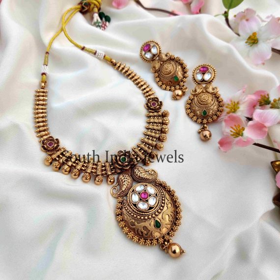 Gorgeous Heavy Antique Necklace - Multi