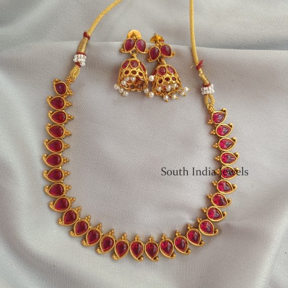 Gorgeous Mango Kemp Necklace With Earrings