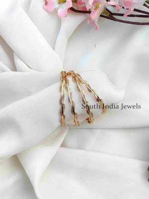 Sparkling Gold Look Kids Bangle