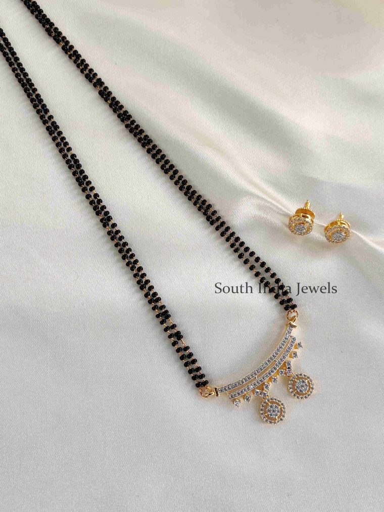 Sparkling Zircon Stone Mangalsutra Set