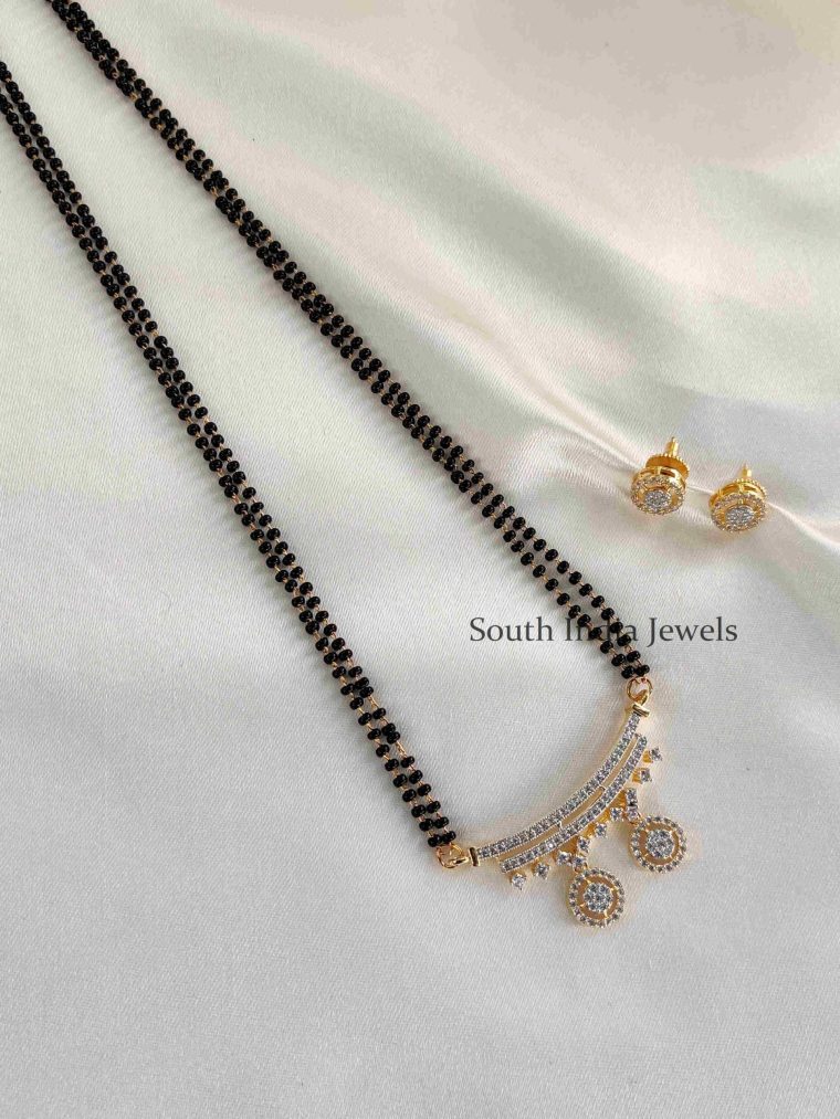 Sparkling Zircon Stone Mangalsutra Set