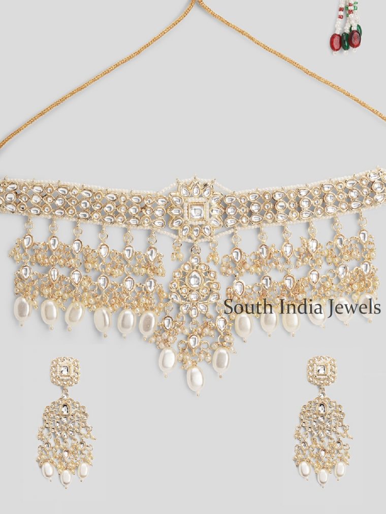 Stunning And Handcrafted Kundan Necklace Set