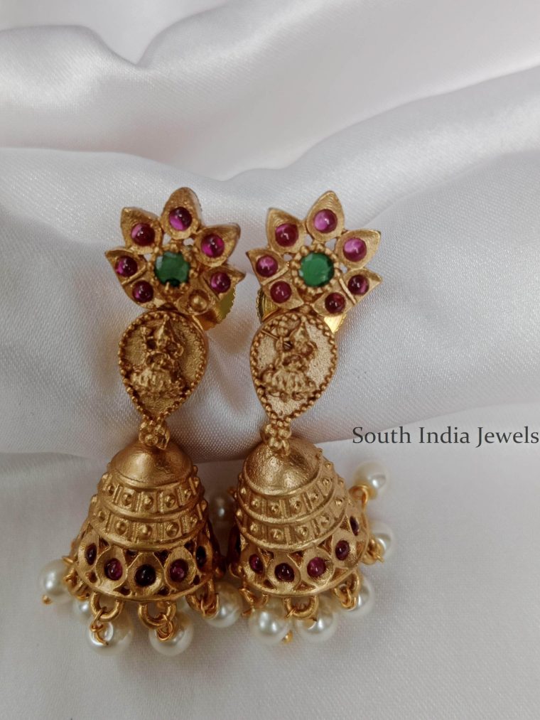 Traditional Goddess Lakshmi Jhumkas