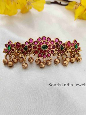 Wonderful Kemp Stone Floral Design Hair clip