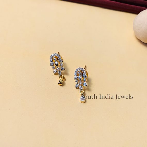 Beautiful Black Beaded & American Diamond Long Mangalsutra & With Pair of Earrings