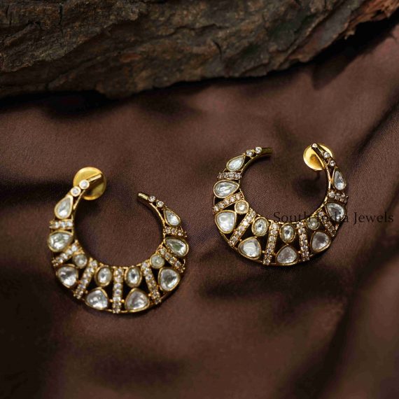 Charming Designer Chand Polki Earrings