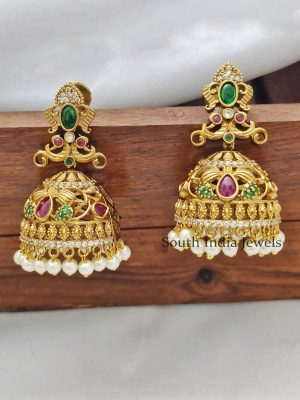 Cute Matt Jhumkas Earrings