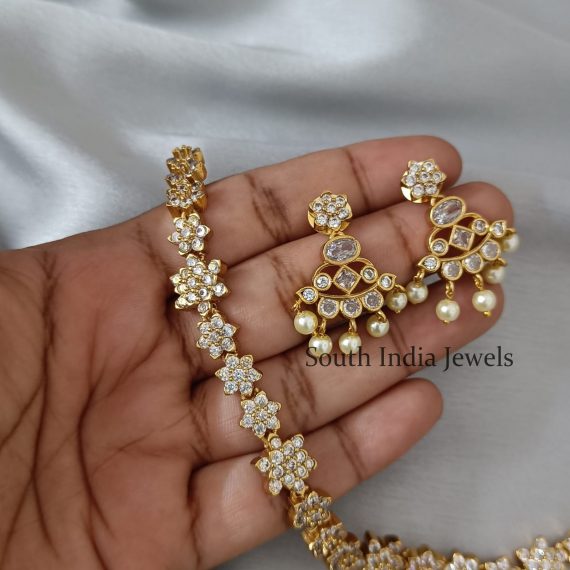 Ethnic Attigai Necklace with Earrings