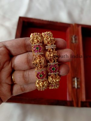 Ethnic Varalakshmi Floral Bangles Set