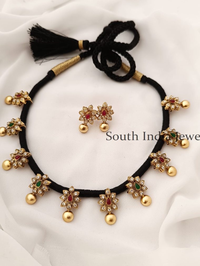 Fantastic Black Thread Necklace