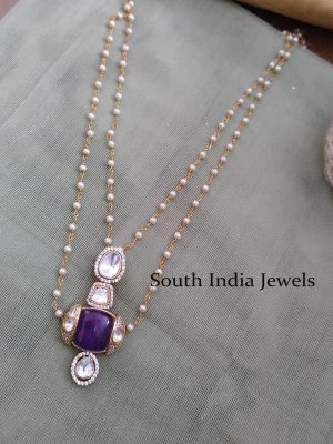 Fantastic Kundan Pearl Chain Set