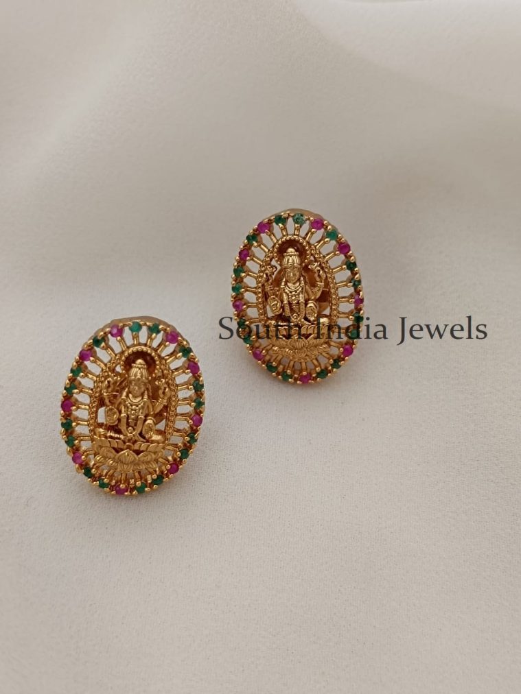 Fantastic Multi Oval Lakshmi Studs