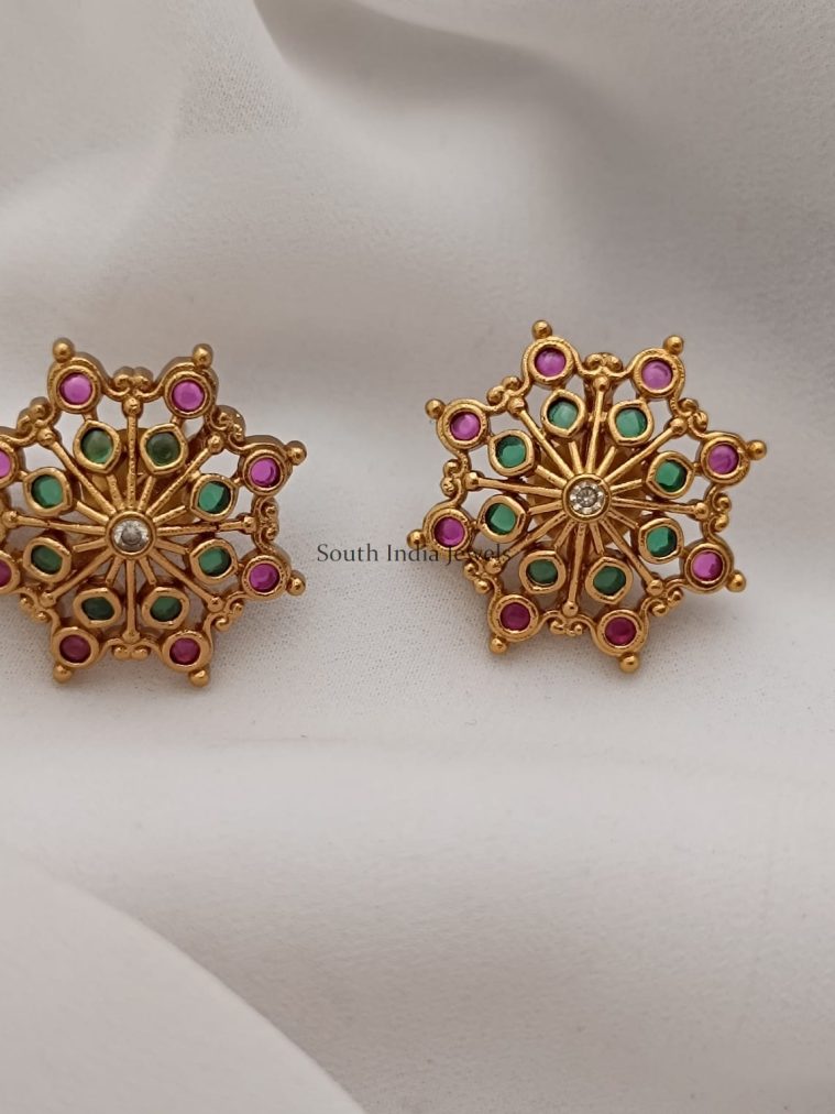 Ruby Emerald Replica Ear Tops