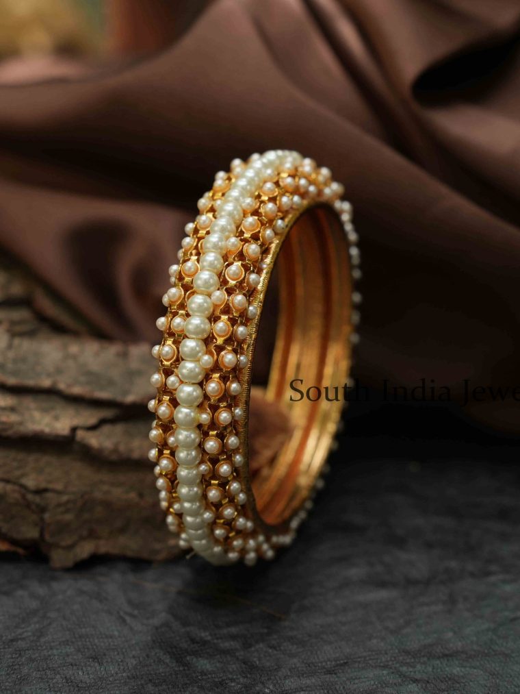 Stunning Pearl Kada Bangle