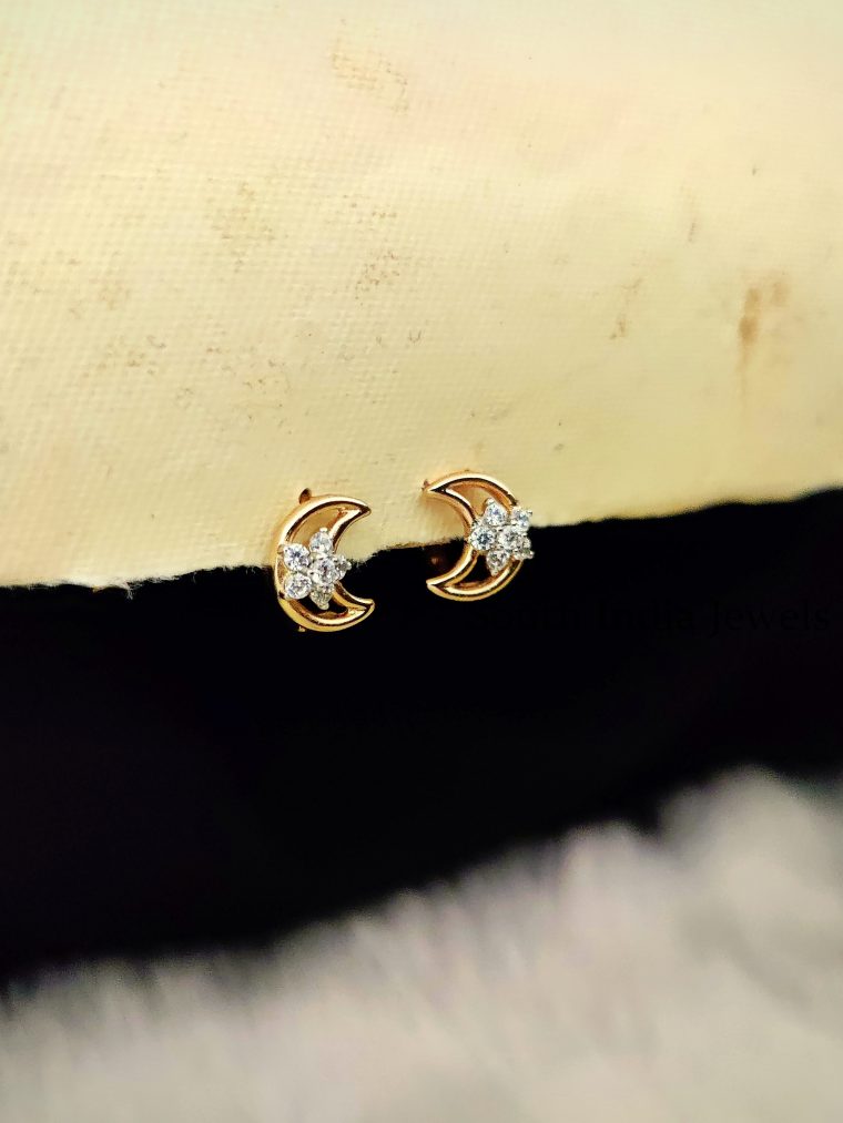 Stunning Sterling Silver Half Moon Shape Earrings