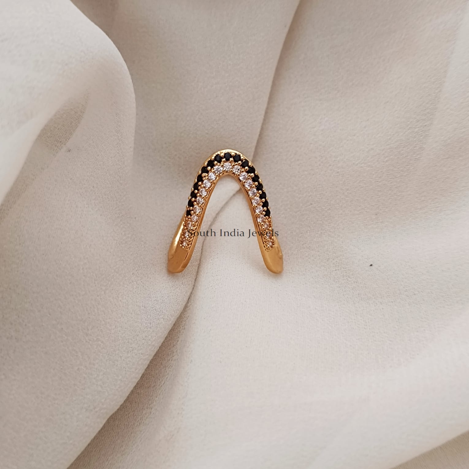 Wholesale streetwear u shape moon alloy plating inlay turquoise women's  rings - Nihaojewelry