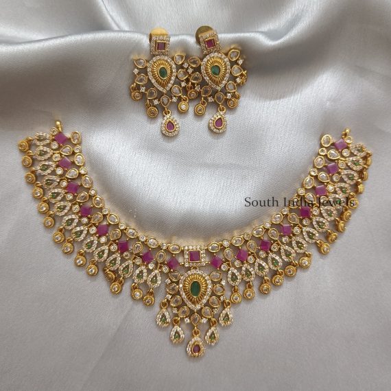 Wonderful AD Necklace with Earrings