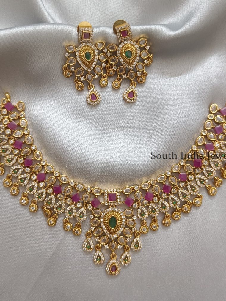 Wonderful AD Necklace with Earrings