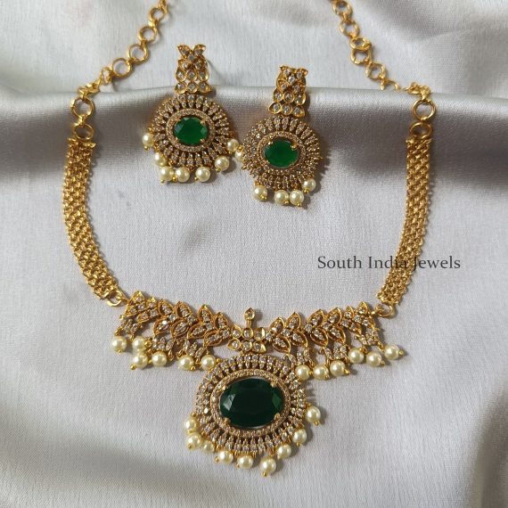 Wonderful Green Necklace Set