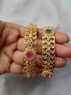 Wonderful Uncut Diamond Bangles