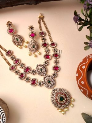Beautiful Double Layer AD stone Necklace