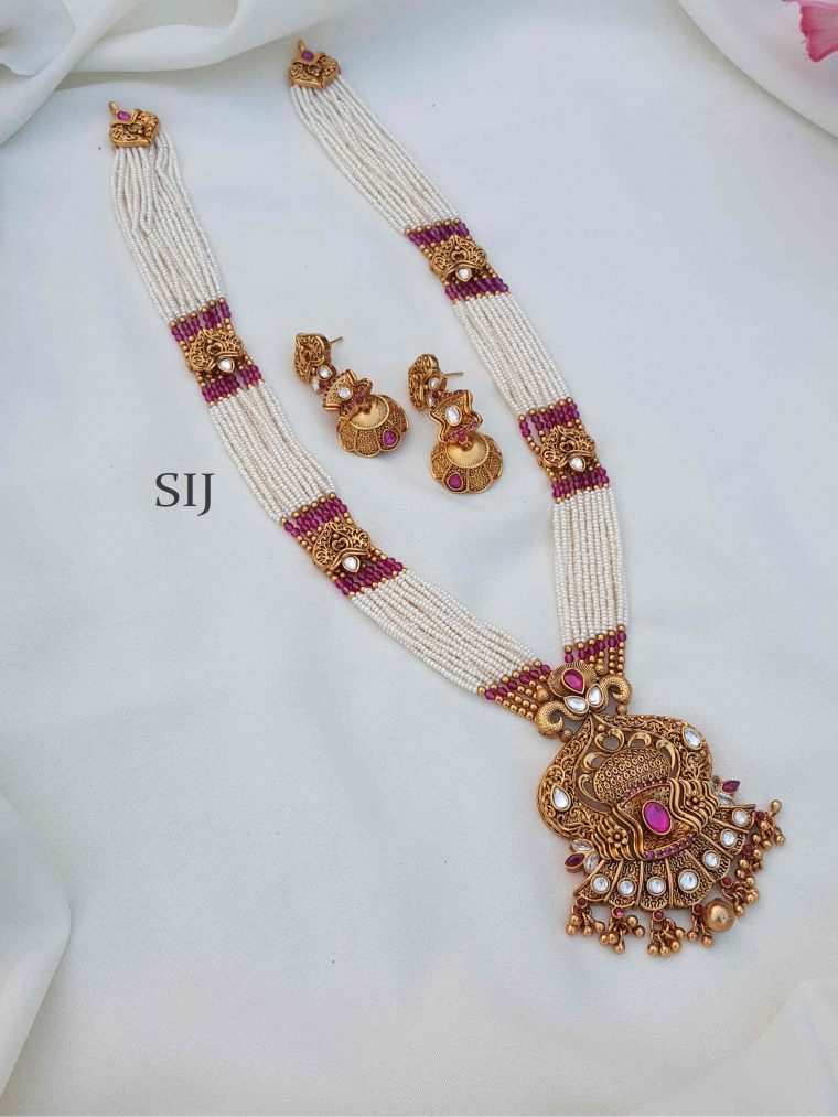 Adorable Pink and White Beads Non Idol Haram
