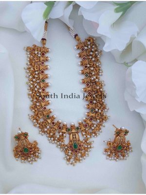 Amazing Guttapusalu Necklace with Pearl