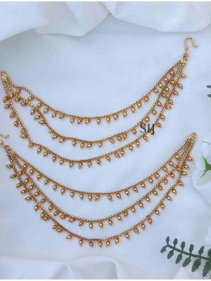 Amazing Matt Finish Three Layer Gold Bead Mattal