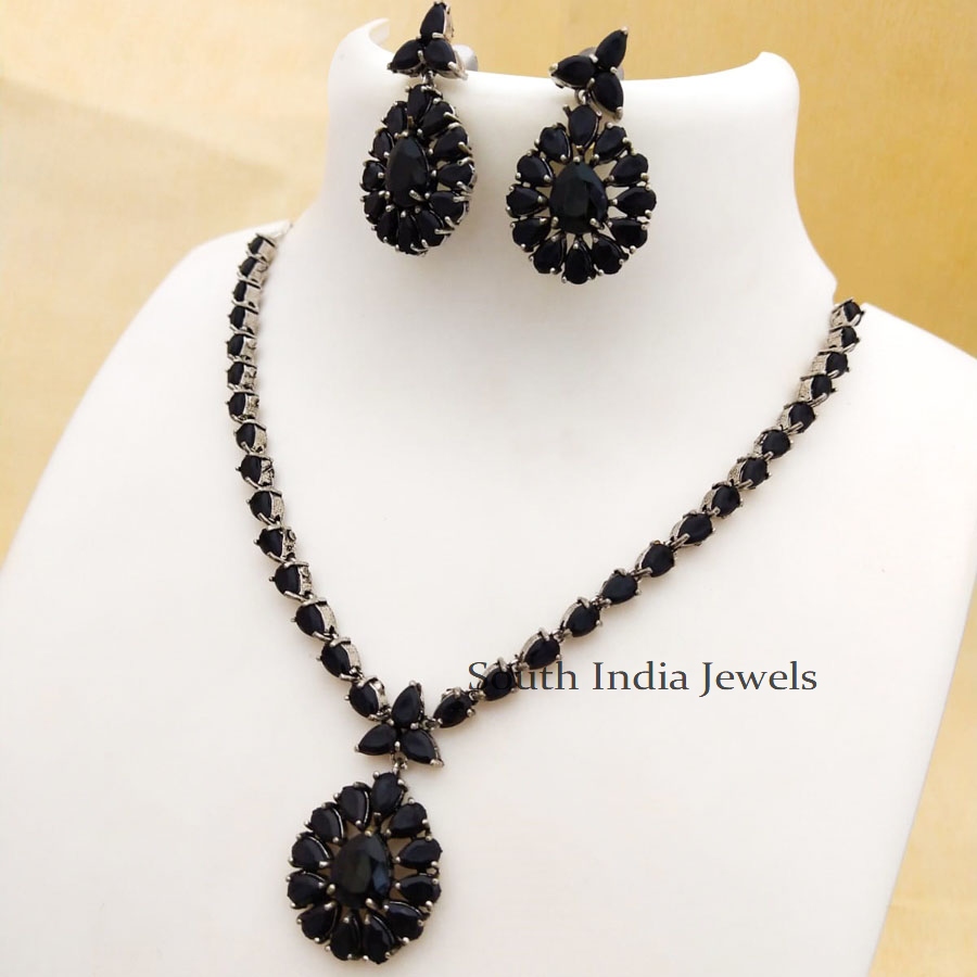 Amazing Oxidised Silver Necklace Set