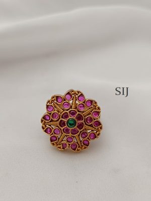 Amazing Stones Flower Ring