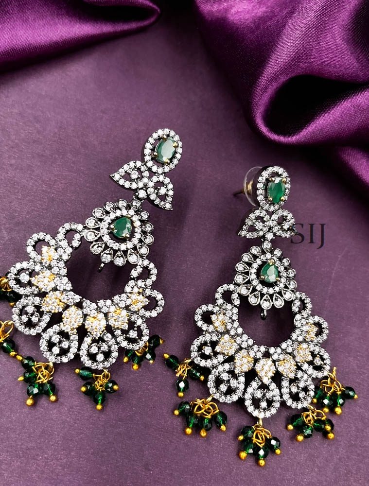 Amazing Victorian Polish American Diamond Earrings