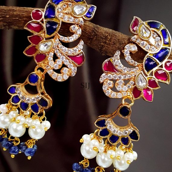 Cute Kundan Jadau Stone Earring Drops