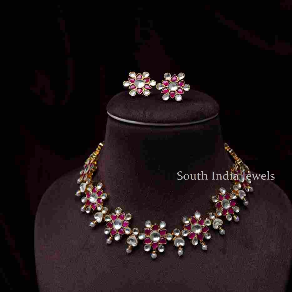 Ethnic Floral Polki Choker