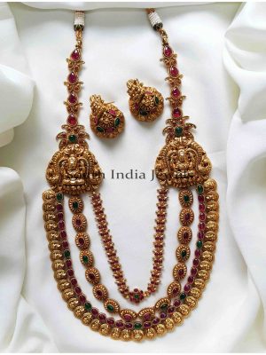 Ethnic Lakshmi Design Kemp Stone 3 Layer Haram