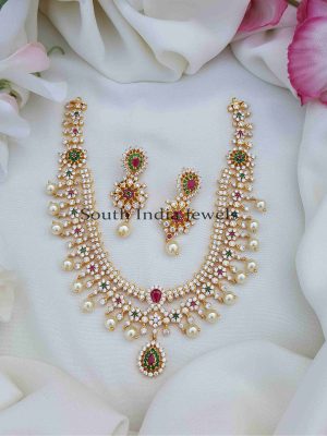 Fantastic Double Layer AD Stone Necklace