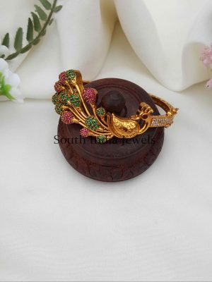 Fantastic Peacock Design AD Stone Bracelet