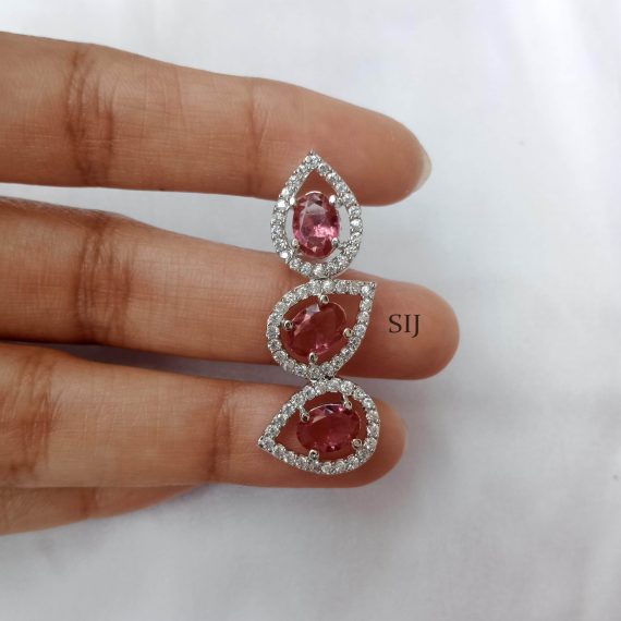 Gorgeous Ruby And Diamond Single Row Set