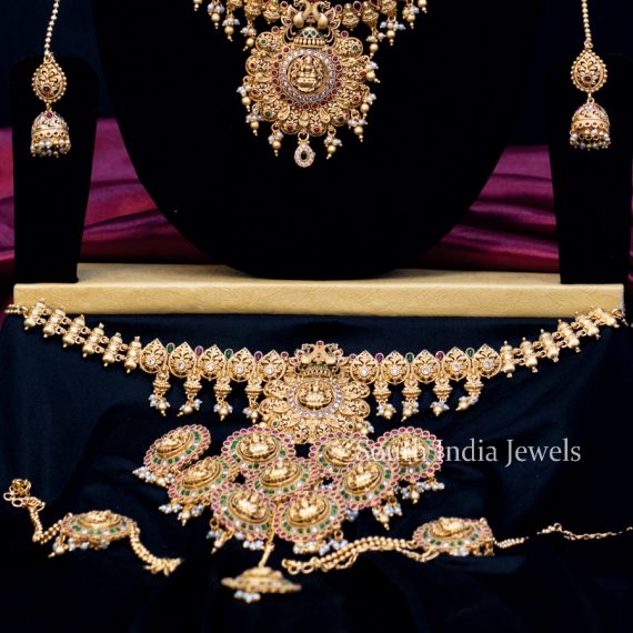 Grand Lakshmi Bridal Set - South India Jewels