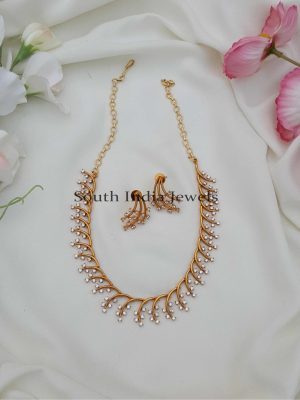 Modern AD Stone Necklace