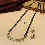 Precious Gold Plated Mangalsutra With Pair Of Earrings