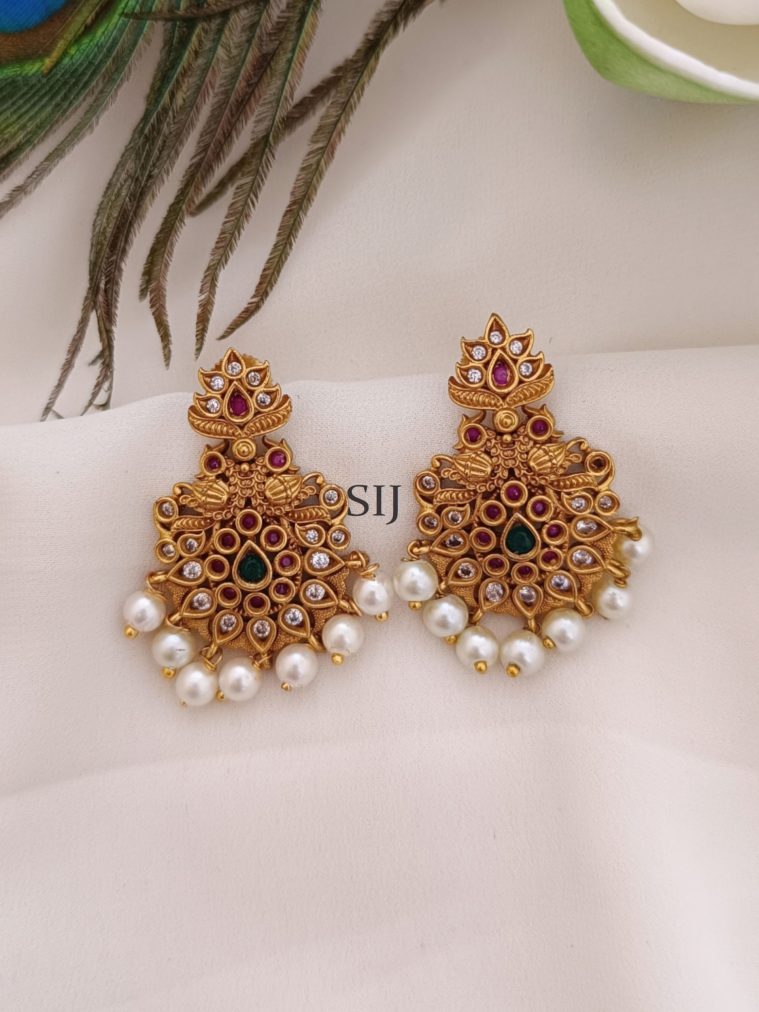 Stylish Peacock AD Earrings