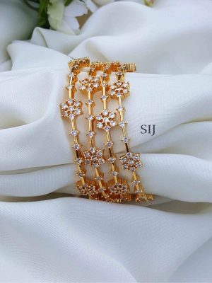 Trendy AD Stone Bangle Set of 4