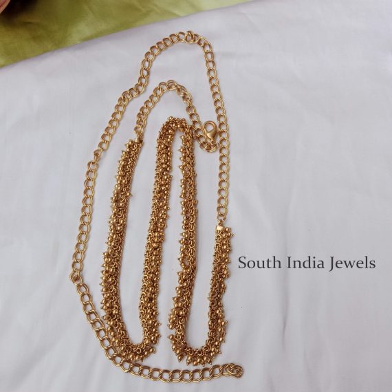 Trendy Gold Beads Hip Chain