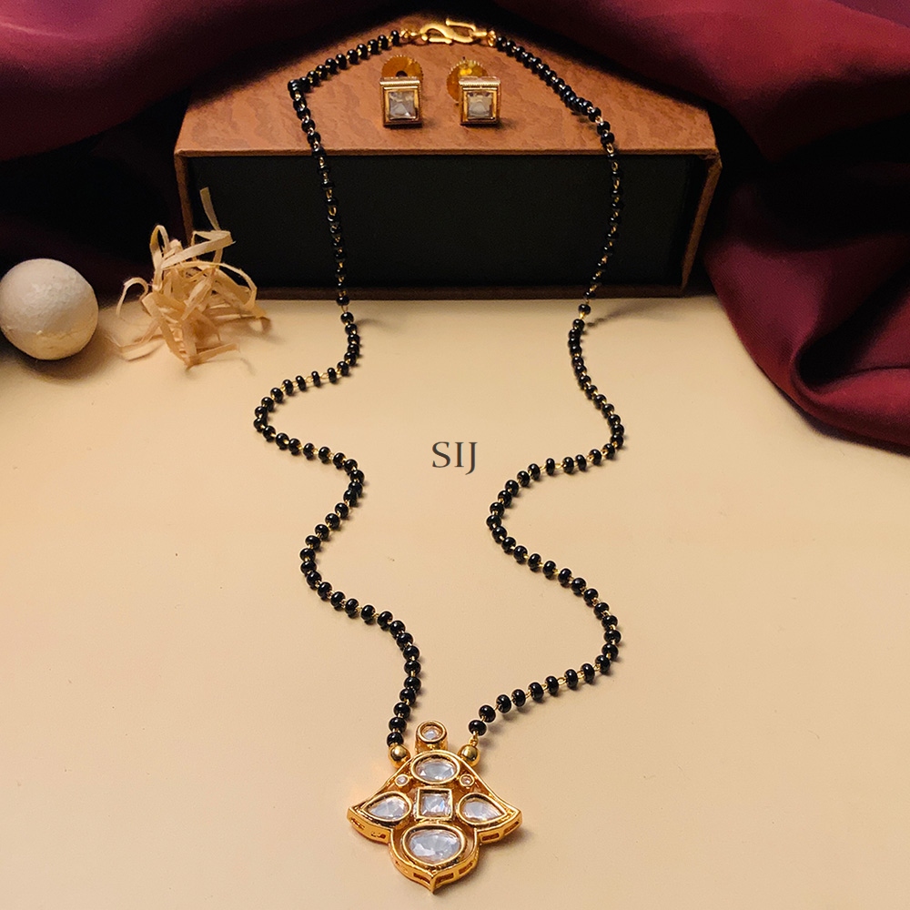 Black Bead Mangalsutra(Nallapusalu) Chain