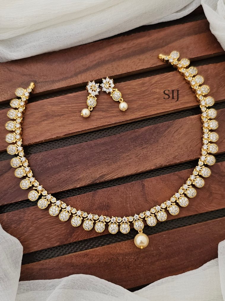 Wonderful CZ Stones Necklace