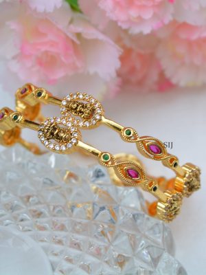 Classic And Antique Finish Lakshmi Bangles