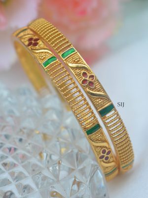 Elegant Enamel Bangles