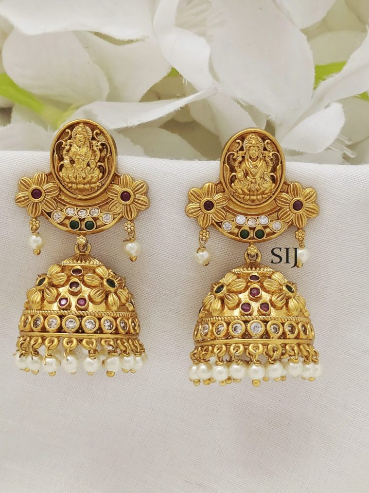 Everlasting Matt Finish Lakshmi Jhumkas