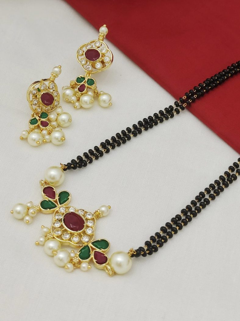 Gold Finish Choker Styled Mangalsutra