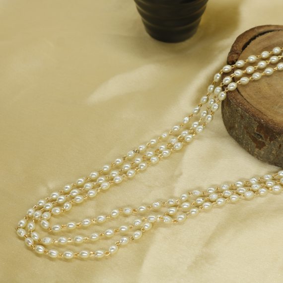 Multilayer Cute Pearl Beaded Mala Necklace